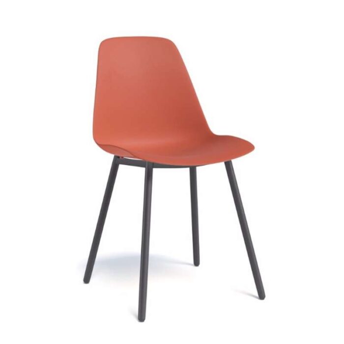Chaise moderne en polypropylène et métal - Claudio – Image 4