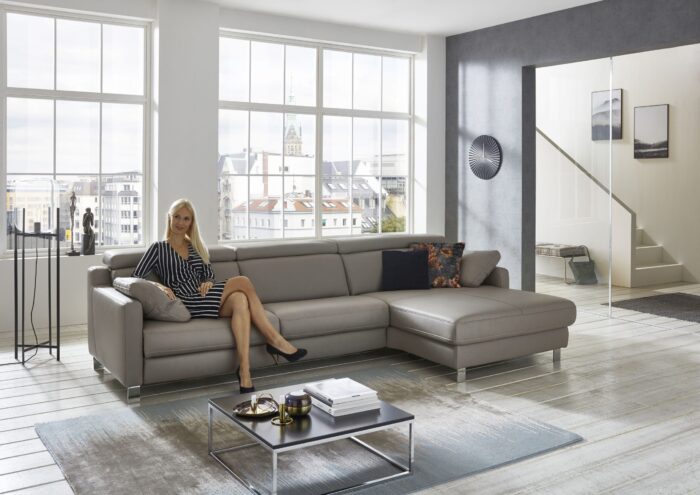 Canapé avec chaise longue Hukla – Image 1