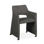 Chaise Jones avec accoudoirs et roulettes – Image 3