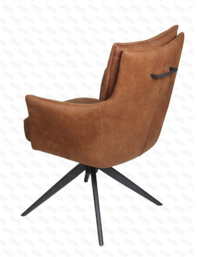 Chaise tournante cognac Chaise Tournante – Image 4