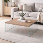 Table de salon bois & verre