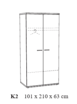 Garde-robes 2P Hanna – Image 2