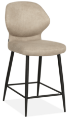 Chaise de bar design en microfibre – Image 2